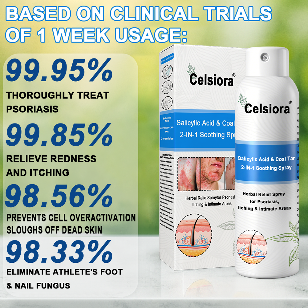 Psoriasis✅ Official Store: Celsiora® SALICYLIC ACID& COAL TAR 2-IN-1 Psoriasis Spray 👨‍⚕️ Developed by Dermatologists (for the treatment of psoriasis and eczema, improvement of bacterial infections in the genital area) Made in USA