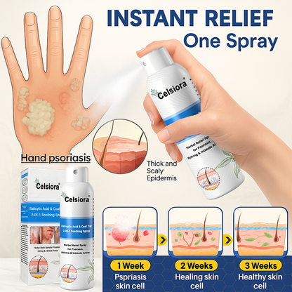 Psoriasis✅ Official Store: Celsiora® SALICYLIC ACID& COAL TAR 2-IN-1 Psoriasis Spray 👨‍⚕️ Developed by Dermatologists (for the treatment of psoriasis and eczema, improvement of bacterial infections in the genital area) Made in USA
