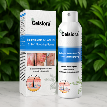 Psoriasis✅ Official Store: Celsiora® SALICYLIC ACID& COAL TAR 2-IN-1 Psoriasis Spray 👨‍⚕️ Developed by Dermatologists (for the treatment of psoriasis and eczema, improvement of bacterial infections in the genital area) Made in USA