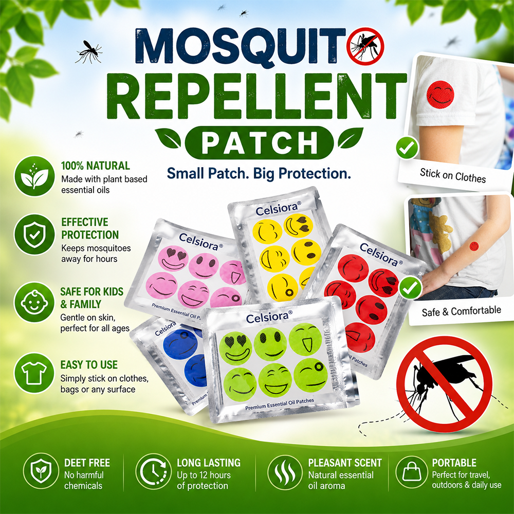 UPSELL Celsiora® 🦟Mosquito Repellent Patch - Natural Formula (Copy)