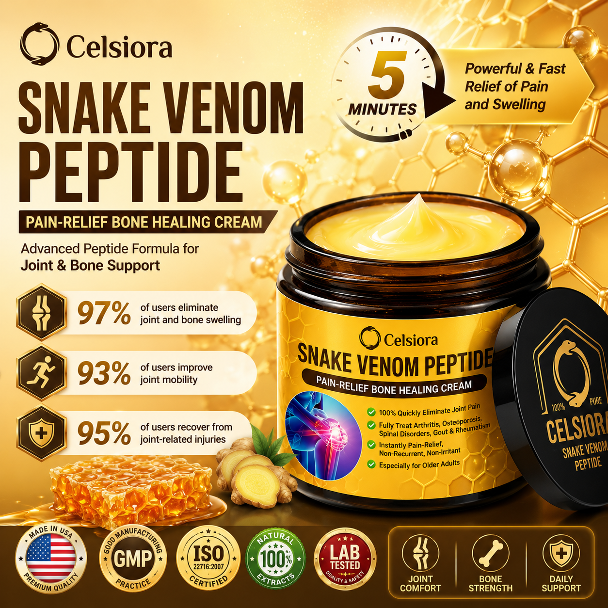 UPSELL✅Anti-Aging Cellular Repair: Celsiora® Pain-Relief Bone Healing Cream (Treatment for Osteoarthritis, Rheumatoid Arthritis,Sports Injuries,  Compressed Nerves, and Chronic Muscle Strain) (Copy)