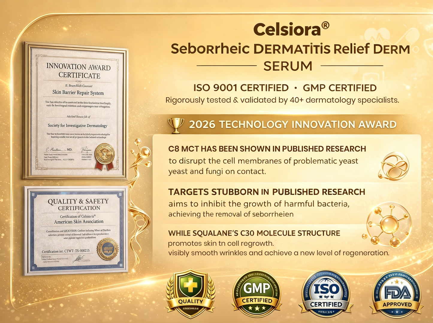 🍀Celsiora® Seborrheic Dermatitis Relief Derm Serum