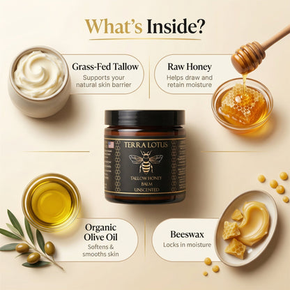 🌸Celsiora® Organic Tallow Honey Balm to Help Erase Fine Lines, Wrinkles, and Age Spots