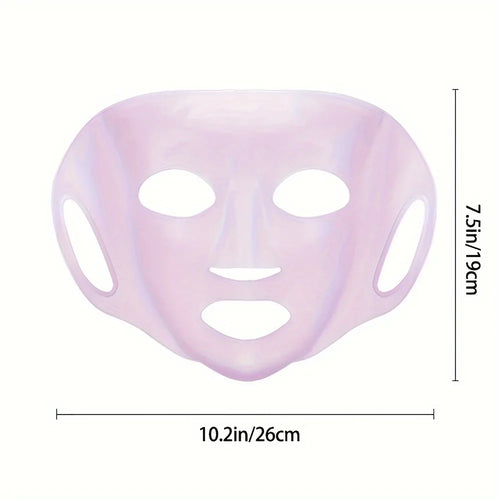 1pcs Silicone Facial Mask Moisturizing Mask Cover Anti-evaporation Beauty Facial Tool Reusable Mask Fixing Cover