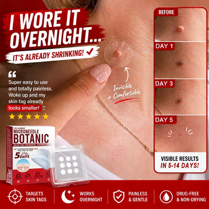 upsell🎀Celsiora® 2-in-1 Microneedle & Hydrocolloid Patch | Raised Moles,Acne,  Flat Warts & Skin Tags Remover | Improves Wrinkles, Scars & Blemishes | Invisible Pimple Patches for Face & Body