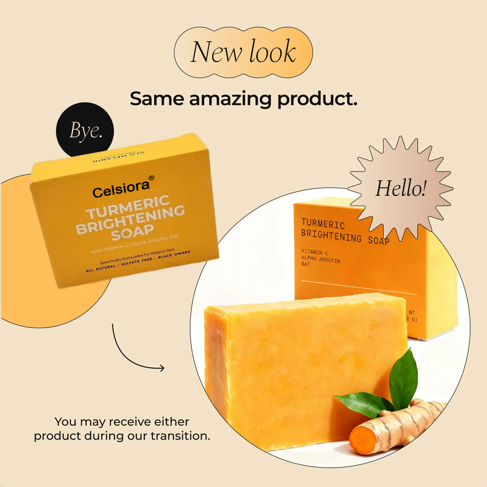 UPSELL🔥BUY 2 GET 1 FREE🔥Turmeric Brightening Soap (with Vitamin C, Alpha Arbutin, Oat)-Celsiora®