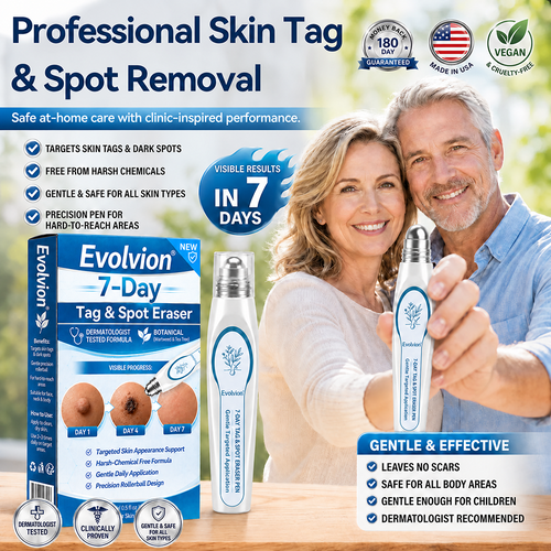 🧊Evolvion® 𝟕-𝐃𝒂𝘆 𝐒𝗸𝐢𝐧 𝐓𝒂𝗴 & 𝐒𝐩𝙤𝐭 𝐄𝐫𝒂𝐬𝙚𝐫 Painless & Scar-Free Advanced Imperfection Remova𝗜 Ro𝗜𝗜erba𝗜𝗜 Pen