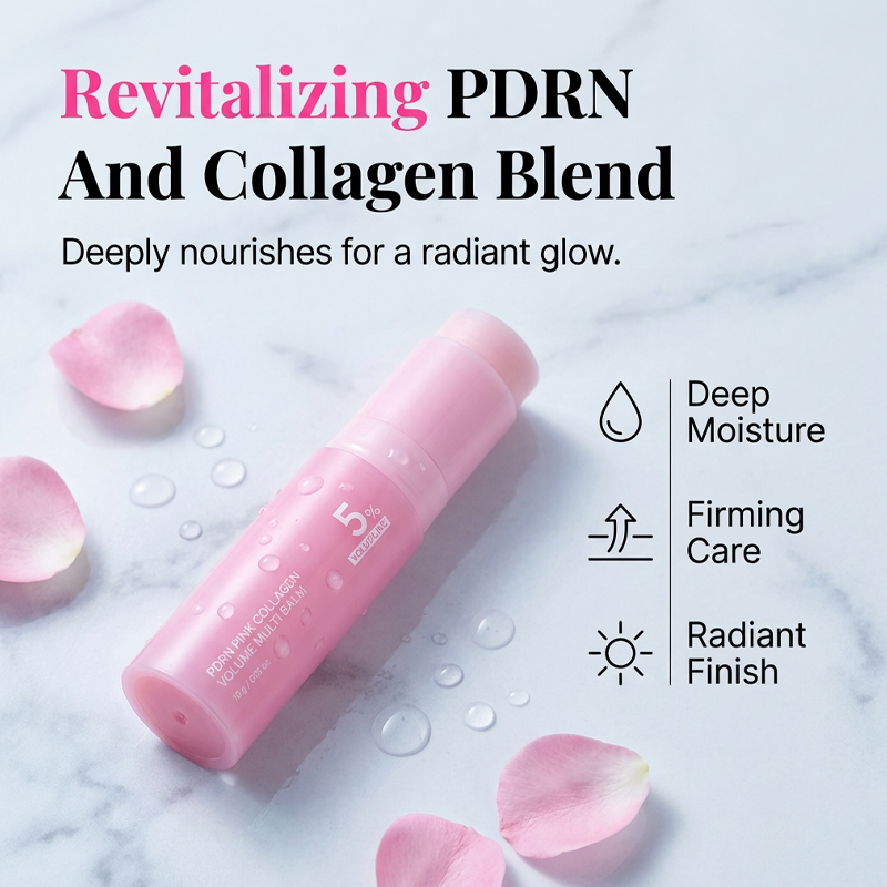 UPSELL 🥳2026 HOT SALE🥳💕PDRN Pink Collagen Volume Multi Balm | All In One Volufiline, PDRN, NAD Stick for Youthful-Looking (Copy)