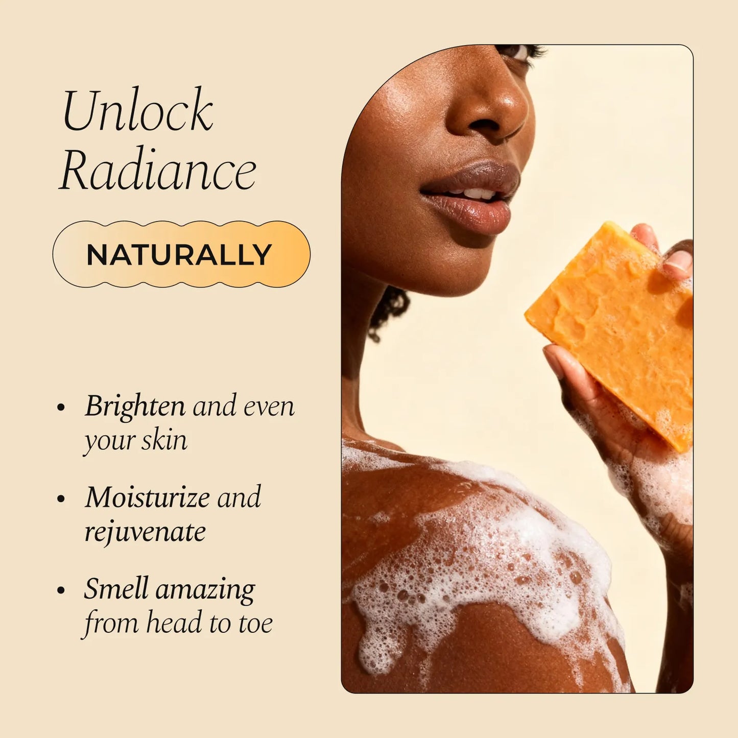 UPSELL🔥BUY 2 GET 1 FREE🔥Turmeric Brightening Soap (with Vitamin C, Alpha Arbutin, Oat)-Celsiora®